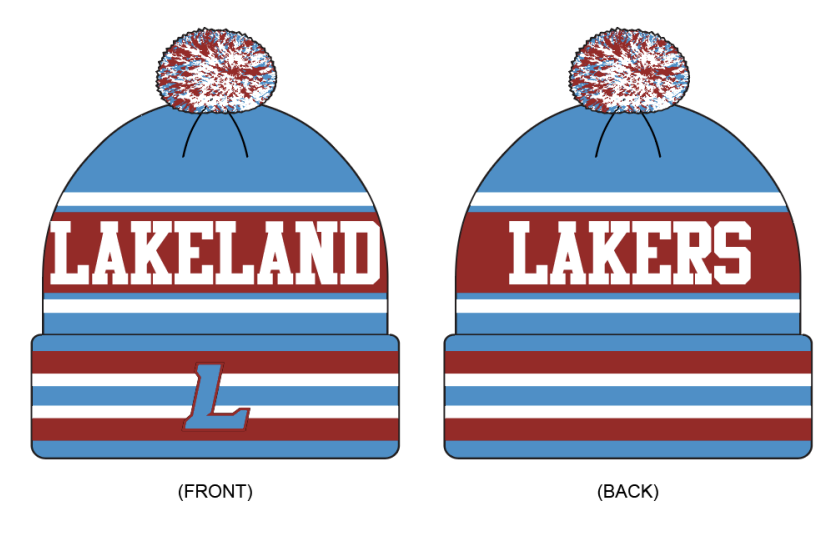 Lakeland Lakers Knitted Beanie Hat