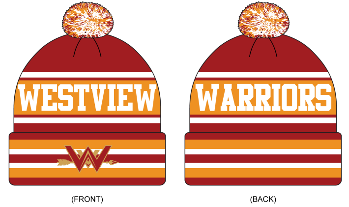 Westview Warriors Knitted Beanie Hat