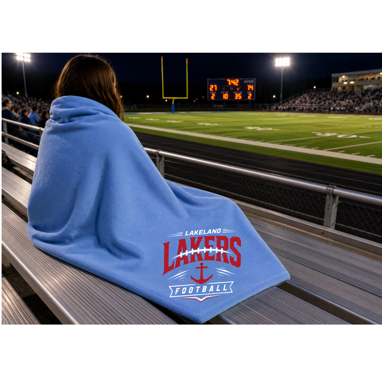Lakeland Football Sweatshirt Blanket