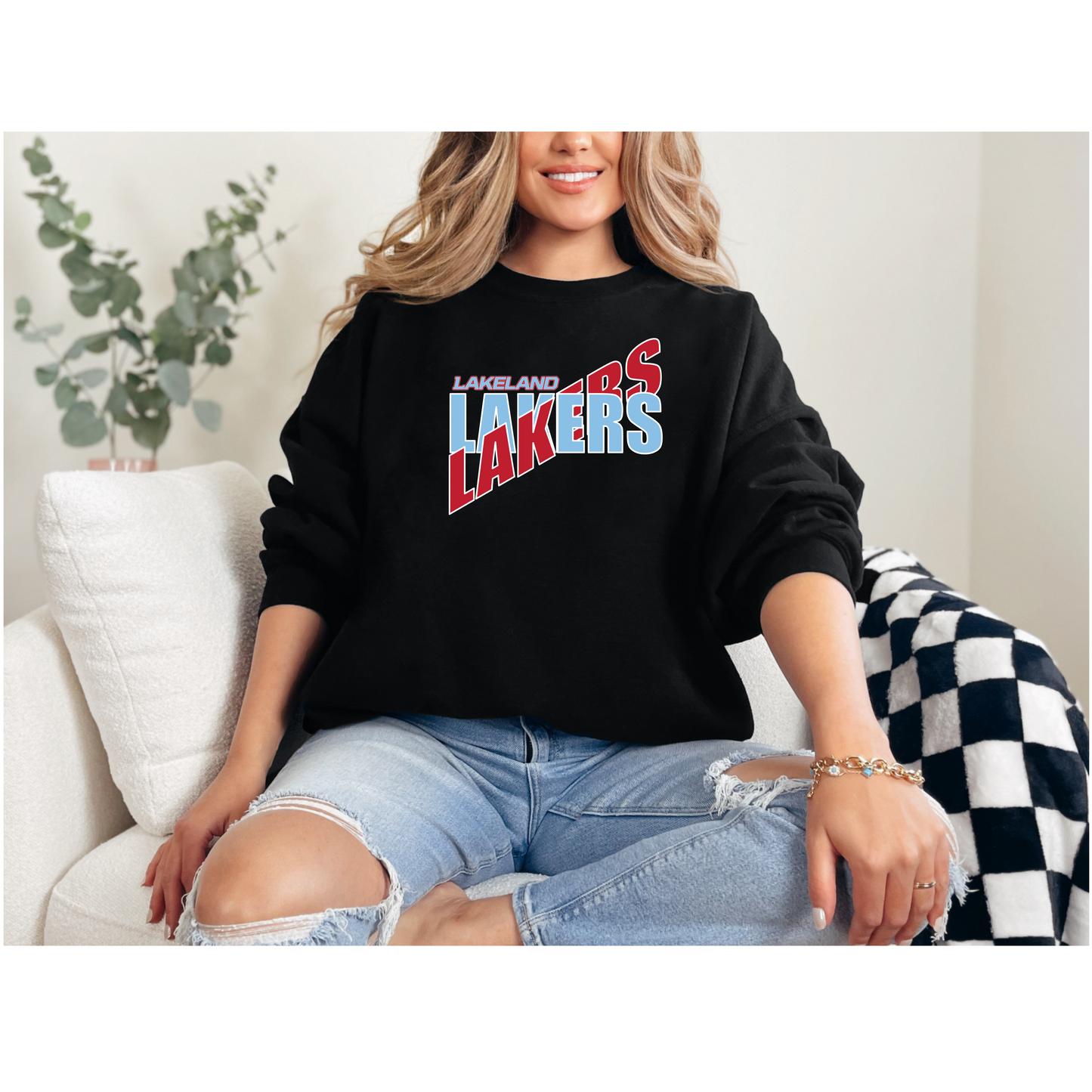 Lakeland Lakers Crew Neck Sweatshirt Primary Spirit Wear Fundraiser